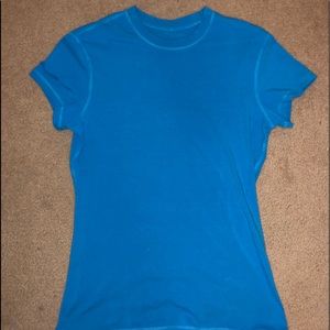 Blue LuLuLemon Top (swiftly material)